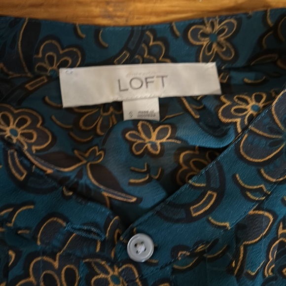 LOFT Sheer Blouse S - Picture 4 of 4